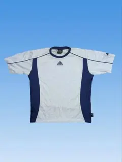 ☆Y2k☆ adidas　00s ゲームシャツ　レディース　短丈　ピチTのサムネイル