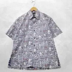 88TEES エイティエイティーズ USA製 プリント 半袖 アロハシャツ Sのサムネイル