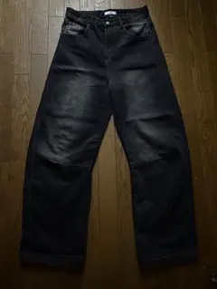 最終値下げ‼️yolo ブラック ワイドフィット デニム Lサイズ