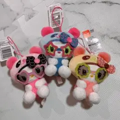 パンダハローキティレトロサングラスマスコット 全3種
