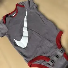Nike グレー 半袖ロンパース 70