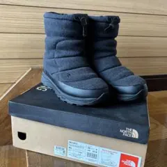 ノースフェイス ヌプシ ブーツ ウールグレーxTNFブラック 27.0