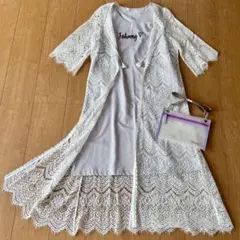 【新品・未使用】 WILLSELECTION レースカーディガン付き ワンピース