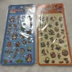 プクプクシール 2シートセット　ズートピア、トイストーリー