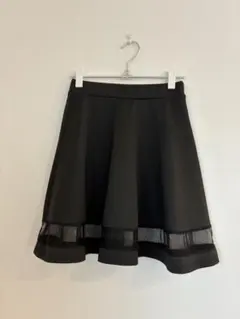 Shein シーイン　ブラック　フレア　ミニスカート　　S 36 黒