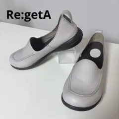 【美品】Re:getA リゲッタ M ドライビングシューズ モカシン レザー