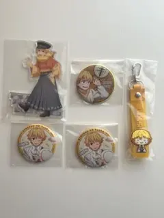 鬼滅の刃 善逸 缶バッジ アクリルスタンド キーホルダー 5点セット