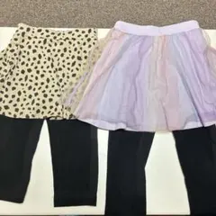 スカッツ　110 レギンス付きスカート　2枚セット