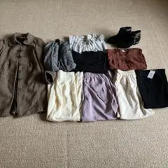 秋美品☺︎キレイめコーデまとめてINGNI ＧＵ　sugarコートブーティM11点