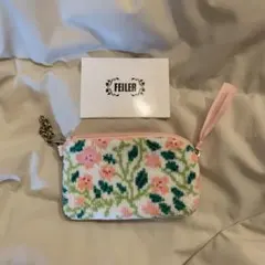 極美品　フェイラー　花柄キーポーチ