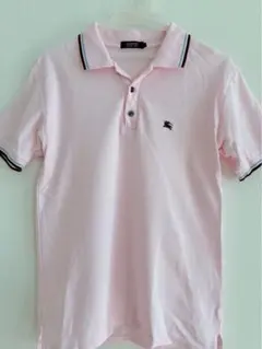 【希少！】バーバリーブラックレーベル ポロシャツ ピンク ホースロゴ刺繍