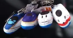 プラレール　新幹線ぬいぐるみマスコットキーホルダー 4種類セット