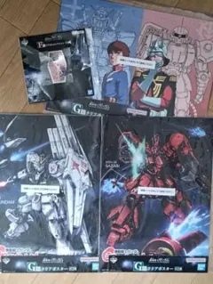 一番くじ 機動戦士ガンダム G賞 クリアポスター νガンダム サザビー+オマケ2