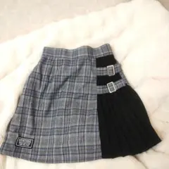 ラブトキシック　140 チェック柄プリーツスカート ショートパンツ付き