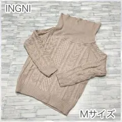 新品⭐️ イング　INGNI Mサイズ ピンク　ハイネック　ニット　セーター