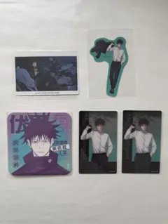 呪術廻戦 伏黒恵 アートコースター クリアカード 幻影夜行カード ステッカー