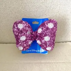 新品　ディズニー　ミニー　ヘアゴム　ゴム　ピンク　スパンコール　ミニーの日