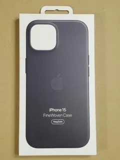 Apple 純正 iPhone15 ファインウーブン ケース ブラック アップルのサムネイル