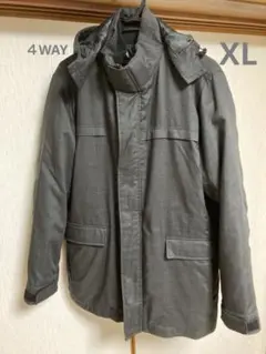 ユニクロ メンズ ダウン 4WAYコートXL