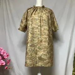 着物リメイク//大島紬楽チンチュニックNO350