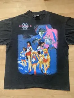 超希少 90s セーラームーンR ヴィンテージTシャツ XL モロッコ製 墨黒
