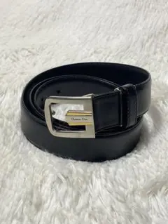 DIOR HOMME ディオールオム レザーベルト ブラック ロゴ刻印 バックル DIOR HOMME ディオールオム レザーベルト ブラック ロゴ刻印 バックル