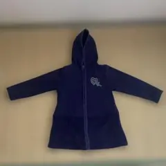 hakka kids フリースパーカー 110ネイビー