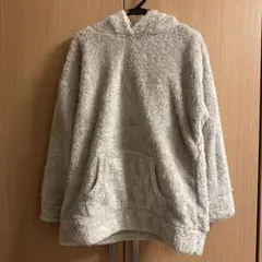 クマ耳フード付きグレールームウェア