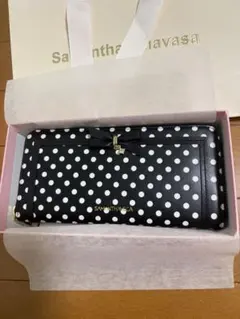 SAMANTHAVEGA 長財布 ドット柄 リボン付きのサムネイル