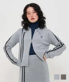 ❗️新品❗️ティーナジョジュンジップアップニットジャケット