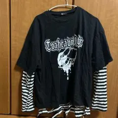 Too heavy Tシャツ レイヤード ブラック