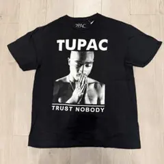 2PAC Tシャツ ブラック L ラッパー トゥーパック　ラップTシャツ　黒