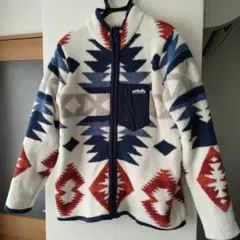 antiballistic フリースジャケット 幾何学模様