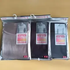【新品未開封】ユニクロ HEATTECH 半袖 Lサイズ 3色セットA
