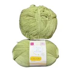 ライトグリーン 毛糸 130g 2個セット