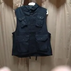 ENGINEERED GARMENTS L フード付きベスト　CPウェザー