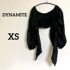 美品✨ DYNAMITE 【XS】 ブラック バルーンスリーブ ボレロ
