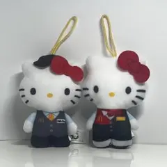 ハローキティ / マクドナルド店員コス / ぬいぐるみストラップ / 2点セット