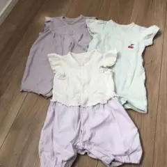 【3点セット】GU 西松屋 半袖ロンパース 70cm
