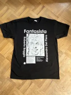 イタリア製 ロベルトバッジョ 総柄 ゲームシャツ XL 黒 白 90s バッジォ イタリア製 ロベルトバッジョ 総柄 ゲームシャツ XL 黒 白 90s