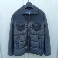 DIESEL 中綿ジャケット ブラック デニム切替 綺麗です！