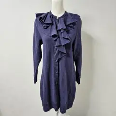 4298 SIZUKA KOMURO フリル ニット ワンピース【L】パープルのサムネイル