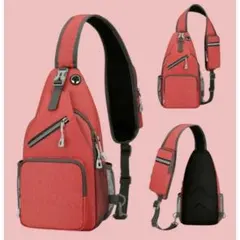 ショルダーバッグ ボディバッグ 斜め掛けバッグ ワンショルダー 高品質 新品 赤