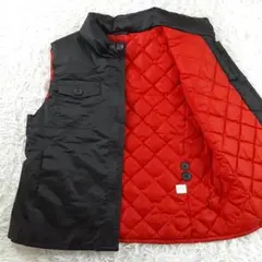 美品◎オールドギャップ キルティング ベスト ブラック 黒 レッド 赤 Y2K