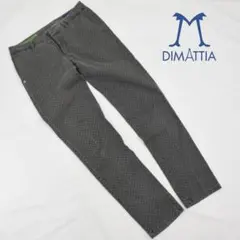 DIMATTIA◇ウオッシュド小紋柄パンツ◇サイズ42(W78cm)◇グレー