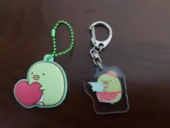 すみっコぐらし　ぺんぎん？　ラバーストラップ、アクリルキーホルダー