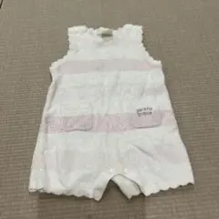 ジェラートピケ ストライプ　ロンパース 80-90