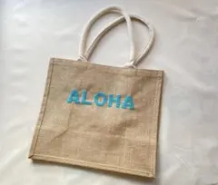 無印ジュートバッグA4 Aloha 刺繍入り エコバッグのサムネイル