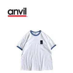 anvil アンビル 00s プリント リンガーTシャツ 企業モノ IT テック