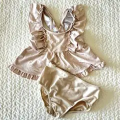 tete a tete 水着 110 女の子 フリル 花柄 セパレート 美品